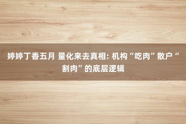 婷婷丁香五月 量化来去真相: 机构“吃肉”散户“割肉”的底层逻辑