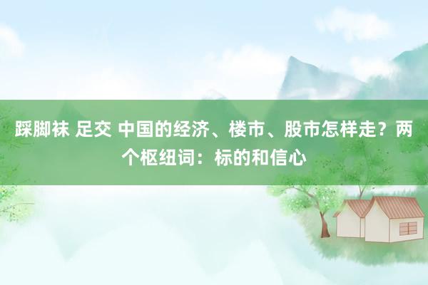 踩脚袜 足交 中国的经济、楼市、股市怎样走？两个枢纽词：标的和信心