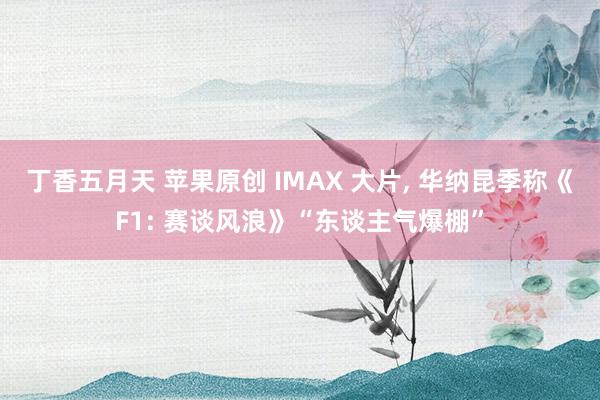 丁香五月天 苹果原创 IMAX 大片， 华纳昆季称《F1: 赛谈风浪》“东谈主气爆棚”